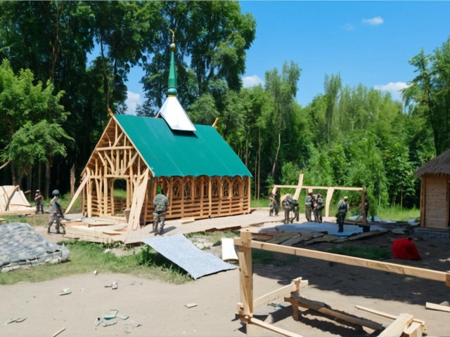 Бойцы из Башкирии строят мечеть и православную церковь в зоне спецоперации