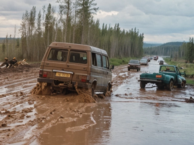 Шоссе 'Колыма' в Якутии унесено водой: причины и последствия